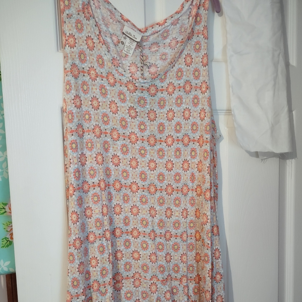 Matilda Jane lightweight floral tiered tank NWT